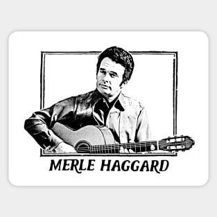 Merle Haggard \/\/ Retro Country Music Fan Design Sticker